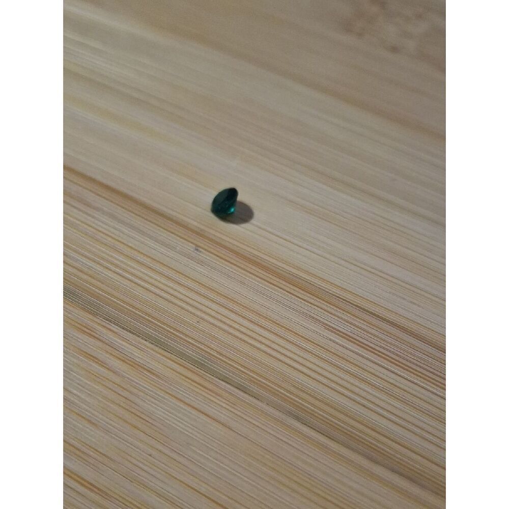 May Birthstone Emerald Green Faceted Floating Locket Charm
